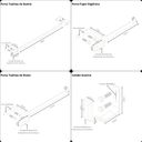 Ver imagem 6 de Kit Acessórios Para Banheiro Preto Fosco Empire 5 peças