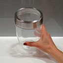 Ver imagem 5 de Pote Hermético de Vidro 1,2L Transparente 18x12x12cm Mantimentos Cozinha Tampa