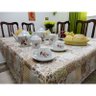 Toalha de Mesa Retangular - Tecido Tricoline Algodão - para 6 Cadeiras - Patchwork 4 - 1