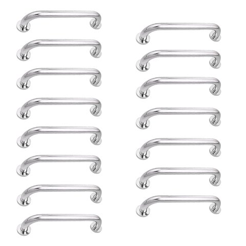Barra de Apoio Inox 30cm Barra Kit 15 Unidades Idoso Acessibilidade Banheiro Box Segurança Cadeirant