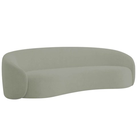 Sofá Orgânico Luxo Recepção 220cm Amore Bouclé