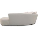 Ver imagem 4 de Sofá 3 Lugares com Puff Orgânico Sala Living 230cm Adam T03 Veludo Bege - Lyam Decor