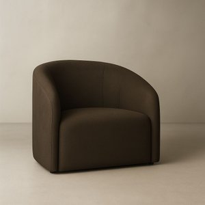 Poltrona Orgânica Laha Bouclé Premium - Marrom