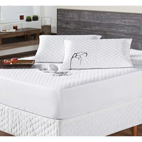 Protetor de Colchão Impermeável Casal Padrão Matelado 01 Peça