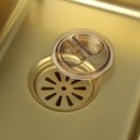 Ver mais imagens de Cuba Inox Dourada Pia Cozinha Gourmet Luxo 75x46cm