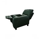 Ver imagem 3 de Poltrona Reclinável de Couro Doral com Mecanismo Way Green Bicolor - Mempra Design