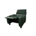 Ver imagem 2 de Poltrona Reclinável de Couro Doral com Mecanismo Way Green Bicolor - Mempra Design