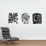 Adesivo de Parede desenhos Maias. Incas. Tribais - M 40x120cm - 1