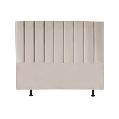 Cabeceira Cama Carla Casal Eucalipto Estofado e Tecido Suede