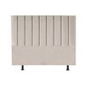 Cabeceira Cama Carla Casal Eucalipto Estofado e Tecido Suede - 1