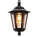 Ver imagem 2 de Pendente Grego Externo Luminária 18x58cm Bivolt Preto Dital Termoplástico