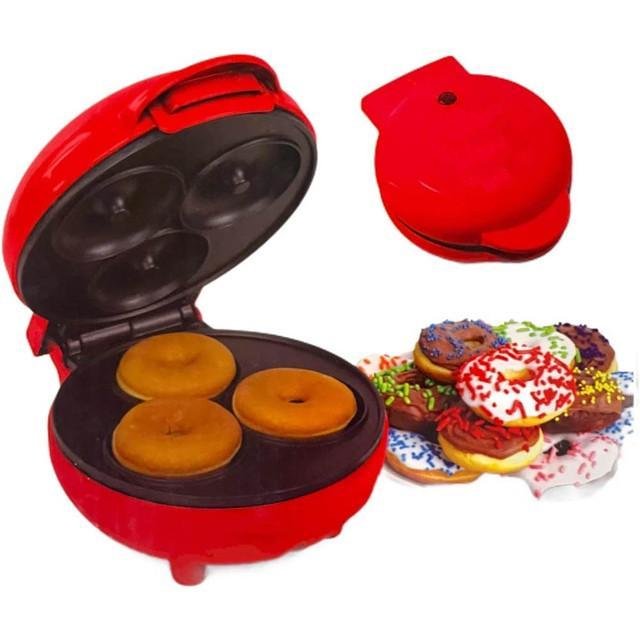 Mini Máquina Forma Elétrica Retro Fazer Waffle Donuts - 2