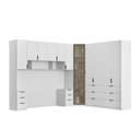 Ver imagem 2 de Quarto Modulado Queen 6 Peças Altezza Clean Branco