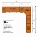 Ver imagem 4 de Quarto Modulado Queen 6 Peças Altezza Clean Branco