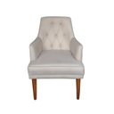 Ver imagem 2 de Cadeira Decorativa Paris Retro Corino Bege - Dominic Decor