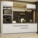Ver imagem 1 de Armário de Cozinha Completa 270cm Branco Glamy Madesa 10