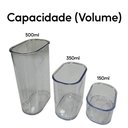 Ver imagem 7 de Kit 12 Potes Herméticos de Mantimentos Modulus 60 e 90 Helsim Potes Herméticos Modulus