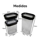 Ver imagem 6 de Kit 12 Potes Herméticos de Mantimentos Modulus 60 e 90 Helsim Potes Herméticos Modulus