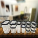 Ver imagem 2 de Kit 12 Potes Herméticos de Mantimentos Modulus 60 e 90 Helsim Potes Herméticos Modulus