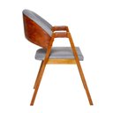 Ver imagem 3 de Cadeira Luiza Sala de Jantar com Braço Madeira Maciça Movellu Home