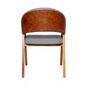 Ver imagem 4 de Cadeira Luiza Sala de Jantar com Braço Madeira Maciça Movellu Home