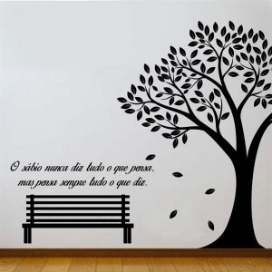 Adesivo de Parede Arvore do Pensamento - P 70x80cm