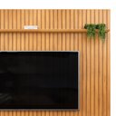 Ver imagem 3 de Bancada Cher e Painel Trento para Tv até 65 Polegadas 250x240cm Off White Cedro- Mabe Magazine