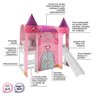 Cama Infantil com Escorregador e Barraca 2 Torres Castelo Princesa P13 Branco/Rosa - Mpozenato - 3