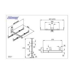 Suporte para Forno / Microondas até 30 Kg F200 Multivisão - 4