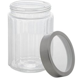 Pote Vidro Borossilicato Lyor 1,2l Tampa Prata Sydney Porta Mantimentos Condimentos - 3