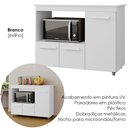 Ver imagem 4 de Balcao Multiuso 3 Portas 114cm 9480 Branco Mobbs