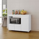 Ver imagem 6 de Balcao Multiuso 3 Portas 114cm 9480 Branco Mobbs
