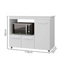Ver imagem 3 de Balcao Multiuso 3 Portas 114cm 9480 Branco Mobbs