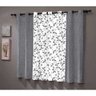 Cortina Combinada de Sala/Quarto Sueli 2,00x1,80 Sultan Cinza - 1