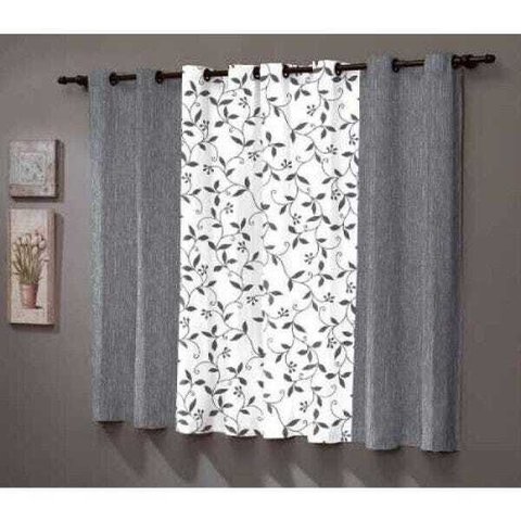 Cortina Combinada de Sala/Quarto Sueli 2,00x1,80 Sultan Cinza