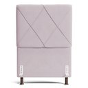 Ver imagem 2 de Cabeceira Cama Box Solteiro Mel 90cm com Frame Suede Rosa Bebê - Desk Design