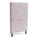 Ver imagem 1 de Cabeceira Cama Box Solteiro Mel 90cm com Frame Suede Rosa Bebê - Desk Design