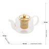 Chaleira De Vidro Wolff 600ml Com Infusor Dourado - 7