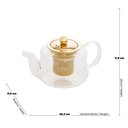 Ver imagem 7 de Chaleira De Vidro Wolff 600ml Com Infusor Dourado