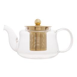 Chaleira De Vidro Wolff 600ml Com Infusor Dourado - 1