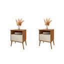 Ver imagem 1 de Conjunto de Mesa de Cabeceira Moreira Naturalle Off White
