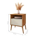 Ver imagem 3 de Conjunto de Mesa de Cabeceira Moreira Naturalle Off White