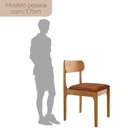 Ver imagem 3 de Conjunto 2 Cadeiras em Madeira Maciça Bellini Marrom/Star Puce/Imbuia