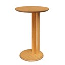 Ver imagem 2 de Mesa de Canto Auxiliar Redonda 50 cm 100% MDF Dalla Costa Cor:Carvalho Rosé