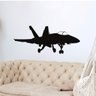 Adesivo de Parede Avião Jato - 76 x 32 cm - 1