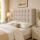 Ver imagem 2 de Cabeceira Ana Estofada Boucle p/ Cama Box Casal Queen 160cm Quarto