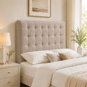 Ver imagem 4 de Cabeceira Ana Estofada Boucle p/ Cama Box Casal Queen 160cm Quarto