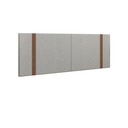 Ver imagem 1 de Cabeceira Queen 1,60 Design Exclusivo em Linho e Couro Cor Bege