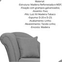 Ver imagem 2 de Divã Recamier Olivia Linho 150cm Lado Esquerdo