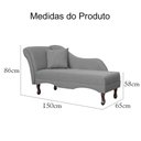 Ver imagem 6 de Divã Recamier Olivia Linho 150cm Lado Esquerdo